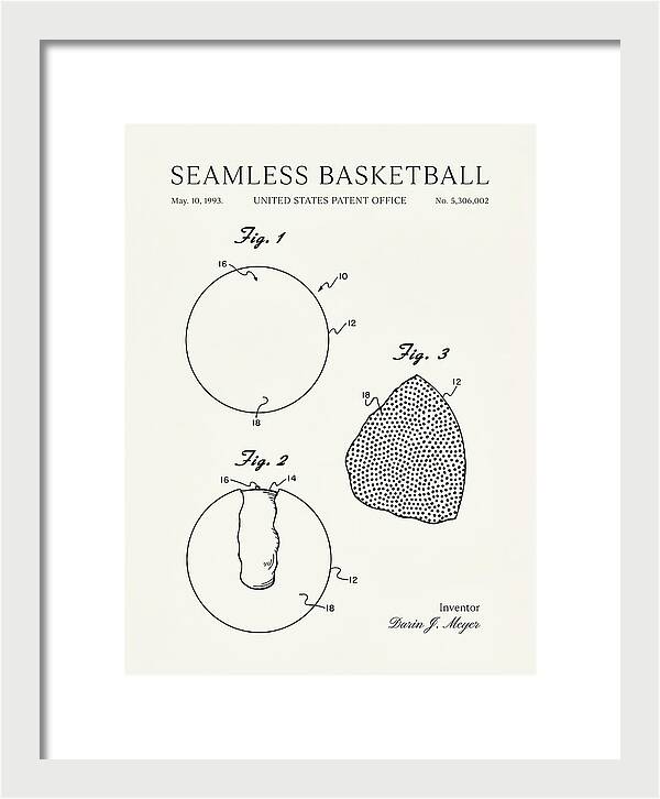 Seamless Basketball Meyer Minimalist Patent Us5306002