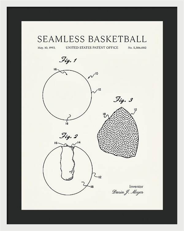 Seamless Basketball Meyer Minimalist Patent Us5306002