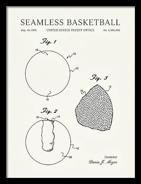 Seamless Basketball Meyer Minimalist Patent Us5306002