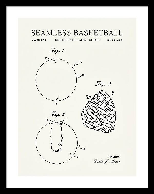Seamless Basketball Meyer Minimalist Patent Us5306002