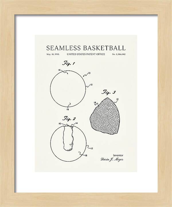 Seamless Basketball Meyer Minimalist Patent Us5306002