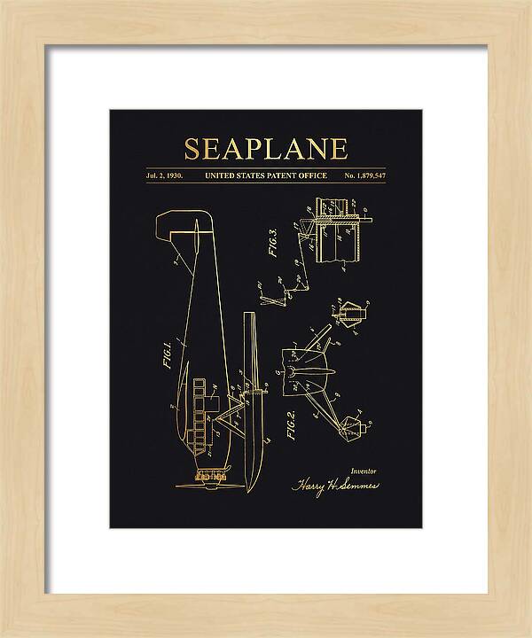 Seaplane Gold Patent Us1879547
