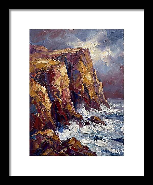 Seaside Cliffs At Dusk
