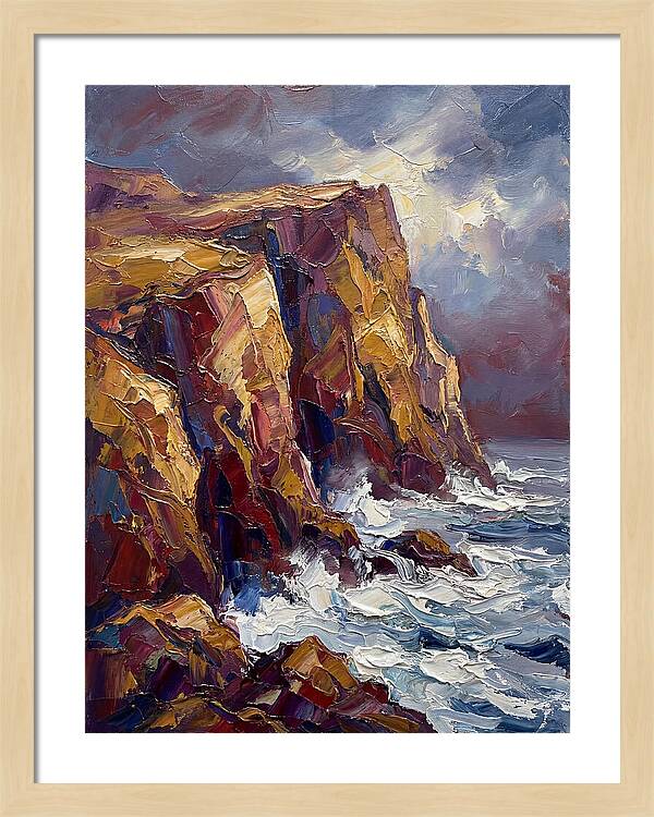 Seaside Cliffs At Dusk