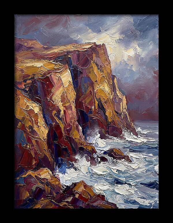 Seaside Cliffs At Dusk