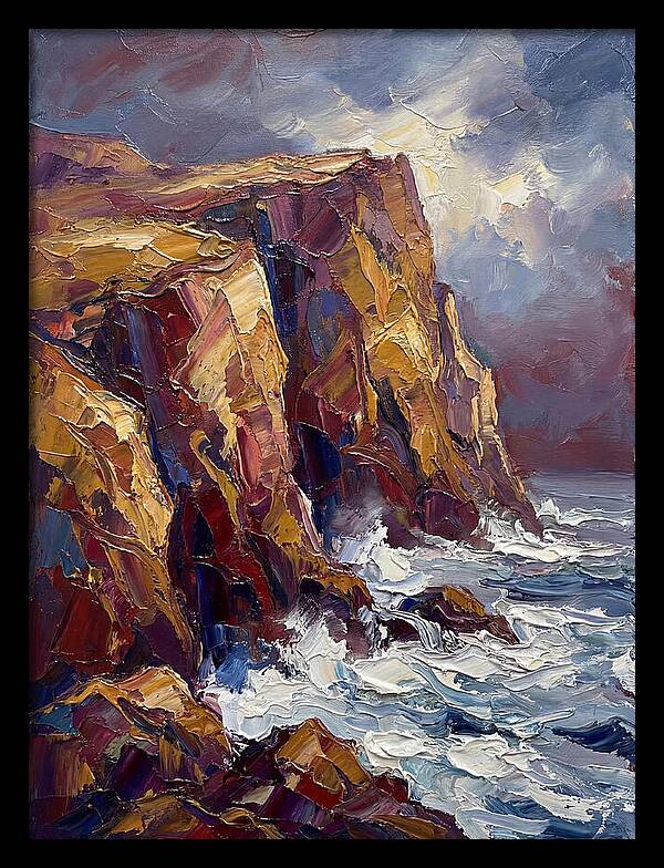 Seaside Cliffs At Dusk