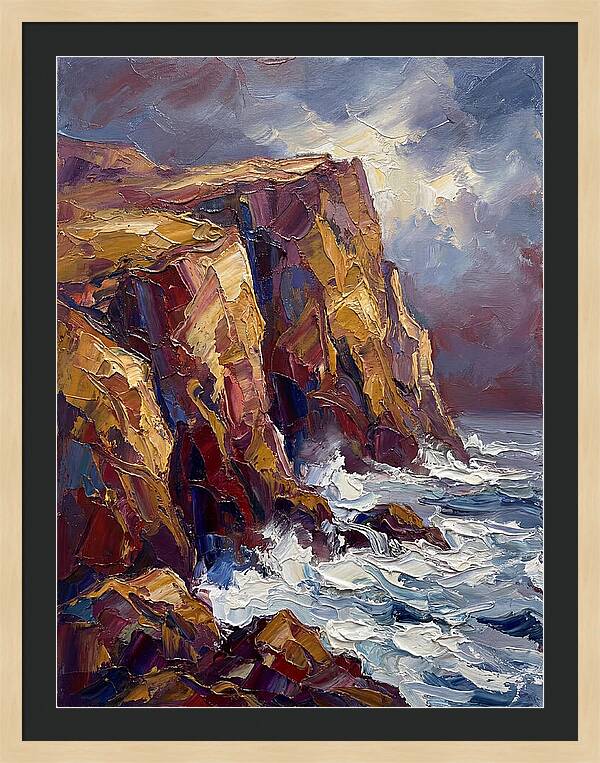 Seaside Cliffs At Dusk