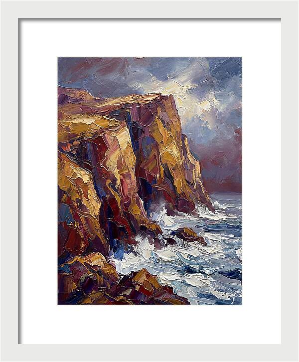 Seaside Cliffs At Dusk