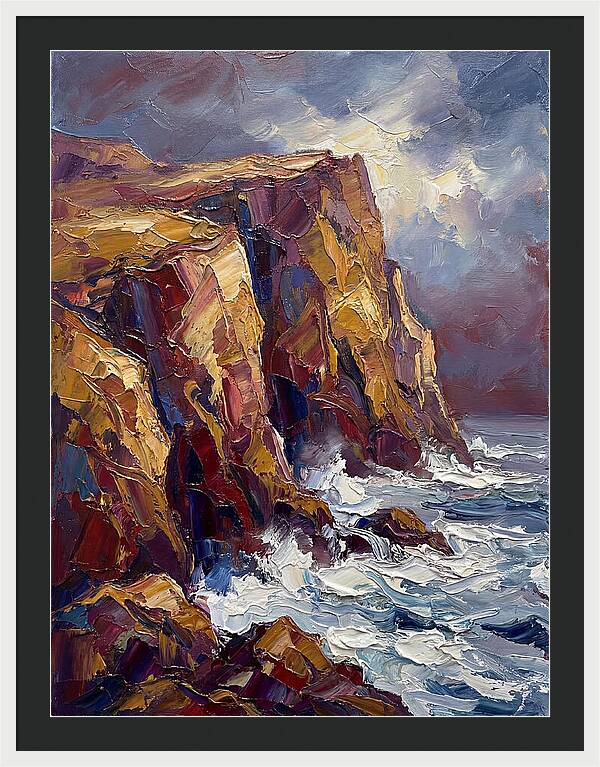 Seaside Cliffs At Dusk