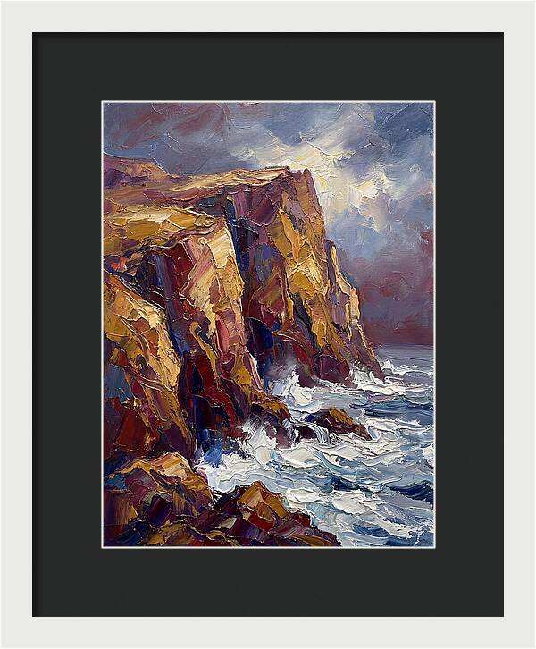 Seaside Cliffs At Dusk