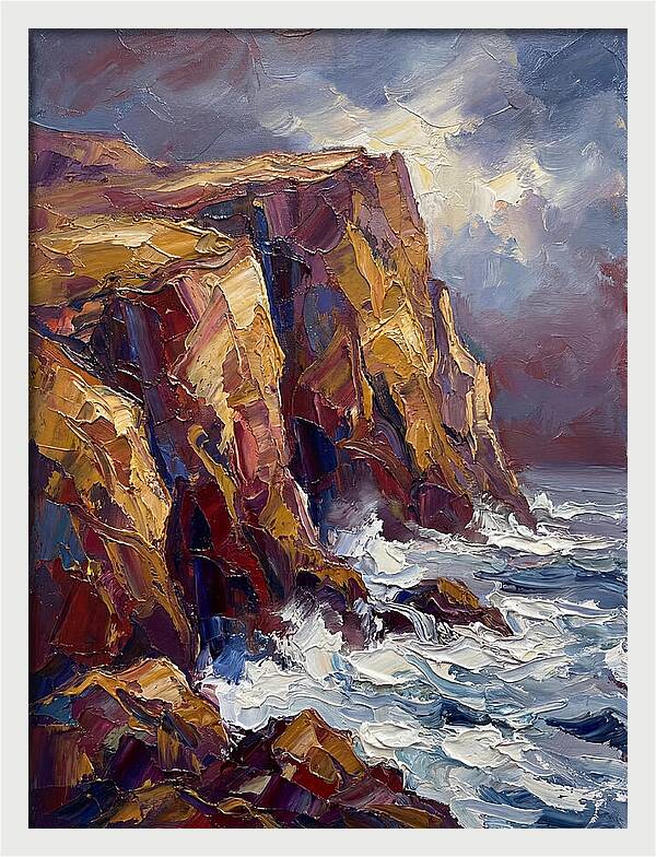 Seaside Cliffs At Dusk