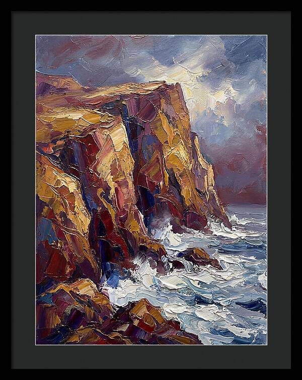 Seaside Cliffs At Dusk