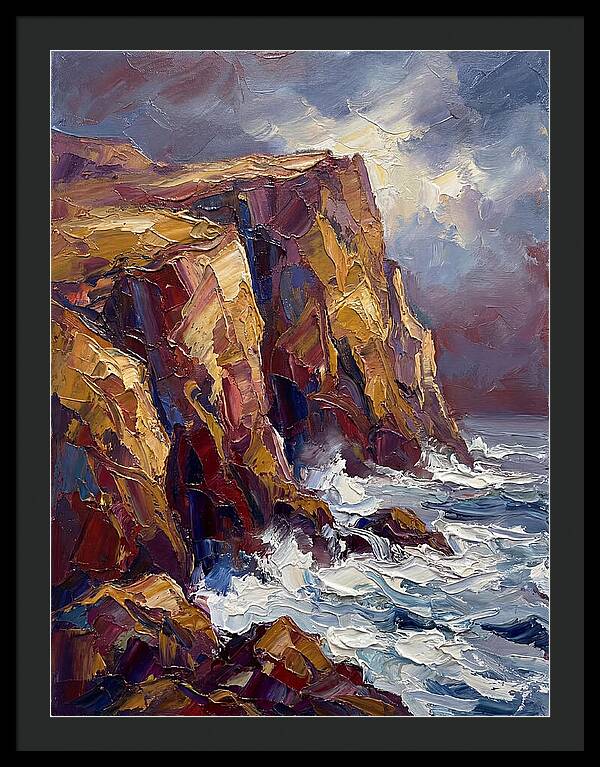 Seaside Cliffs At Dusk