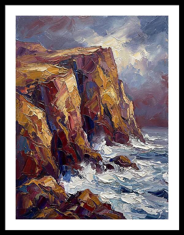 Seaside Cliffs At Dusk