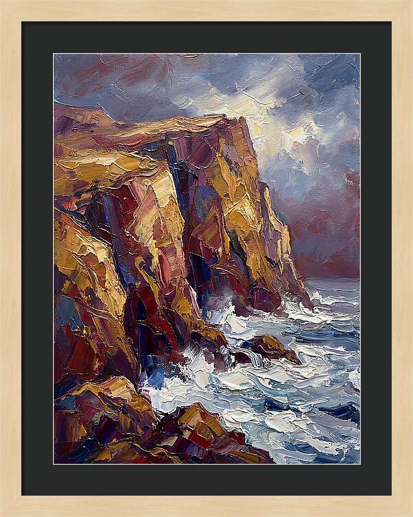 Seaside Cliffs At Dusk
