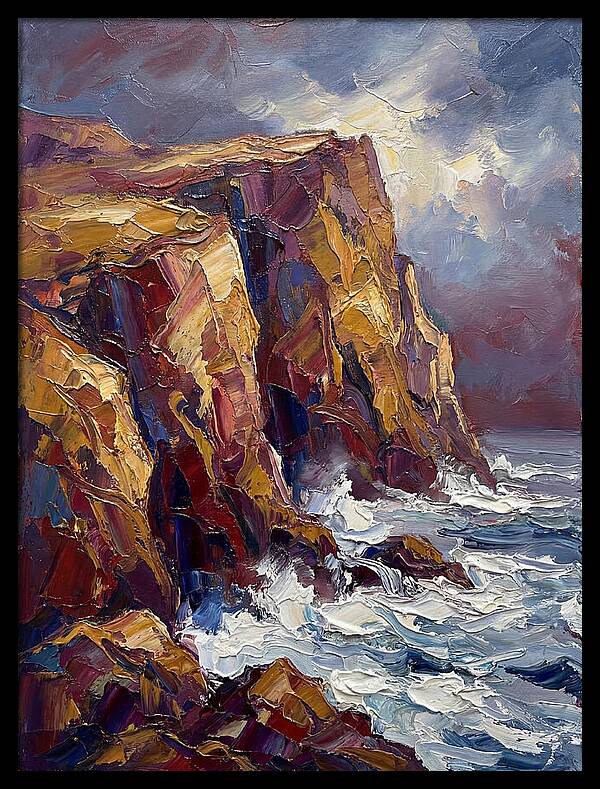 Seaside Cliffs At Dusk