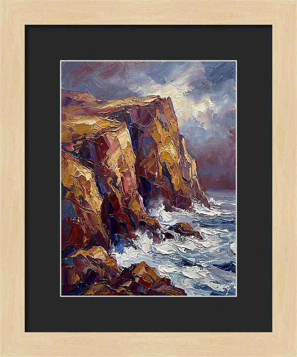 Seaside Cliffs At Dusk