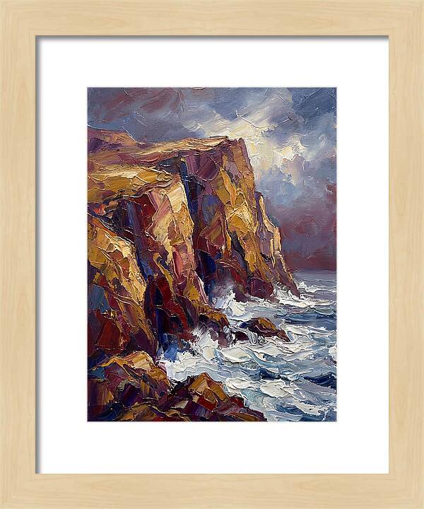 Seaside Cliffs At Dusk