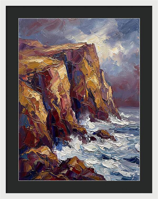 Seaside Cliffs At Dusk