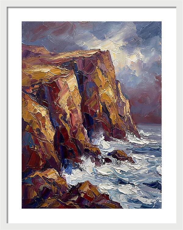 Seaside Cliffs At Dusk