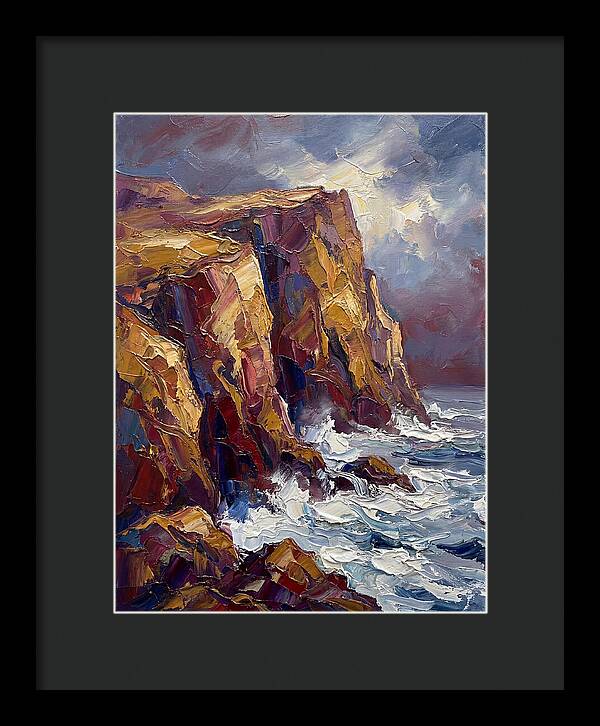 Seaside Cliffs At Dusk