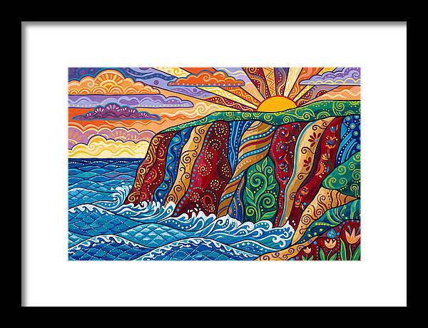 Seaside Cliffs At Sunset