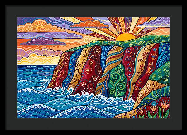 Seaside Cliffs At Sunset