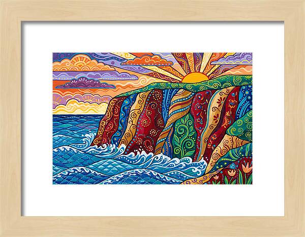 Seaside Cliffs At Sunset