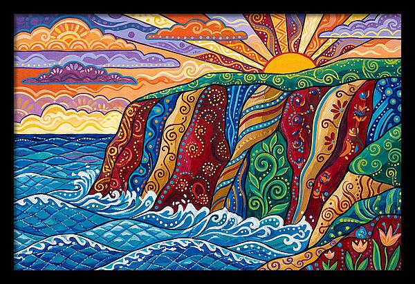 Seaside Cliffs At Sunset