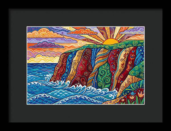 Seaside Cliffs At Sunset