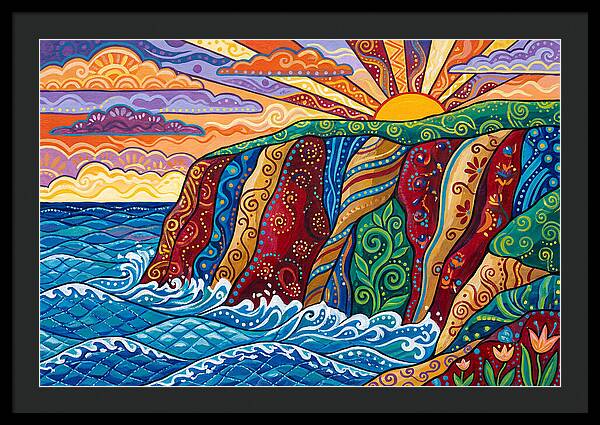 Seaside Cliffs At Sunset