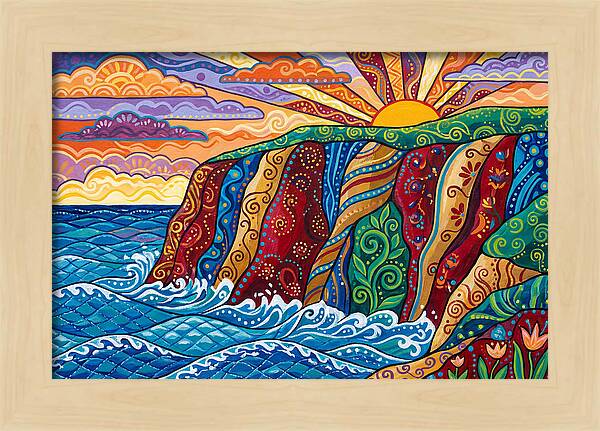 Seaside Cliffs At Sunset
