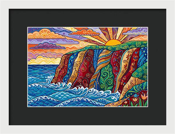 Seaside Cliffs At Sunset