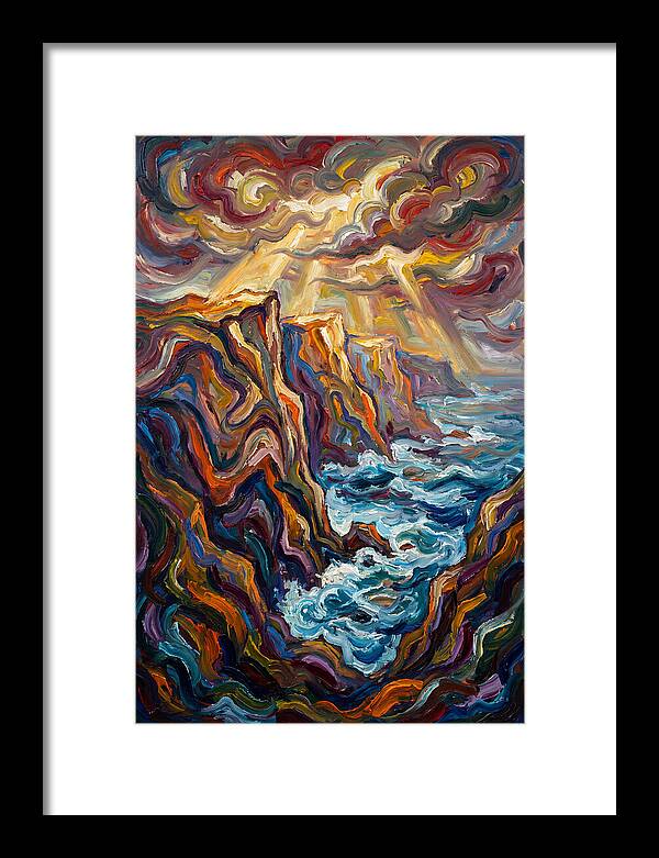 Seaside Cliffs In Expressionist Style