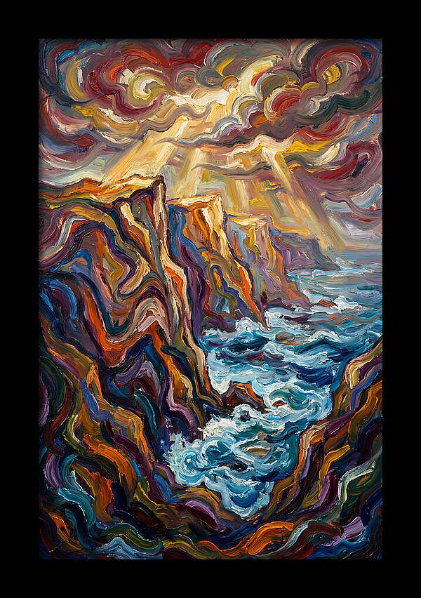 Seaside Cliffs In Expressionist Style