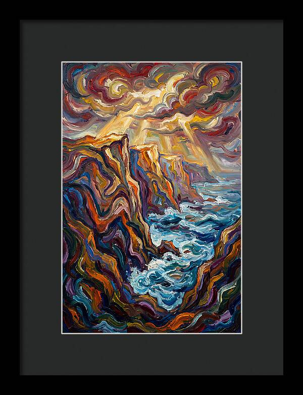Seaside Cliffs In Expressionist Style