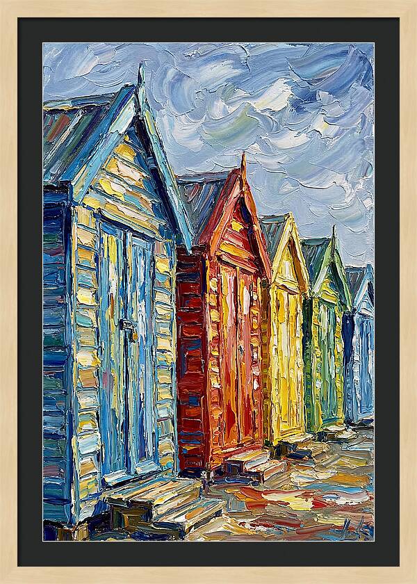 Seaside Huts Under The Sun