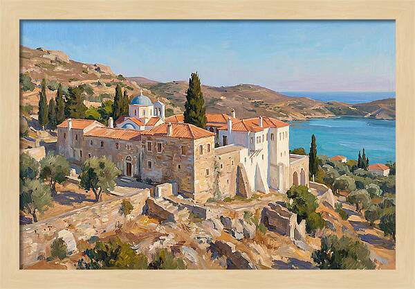 Seaside Serenity Of A Greek Monastery