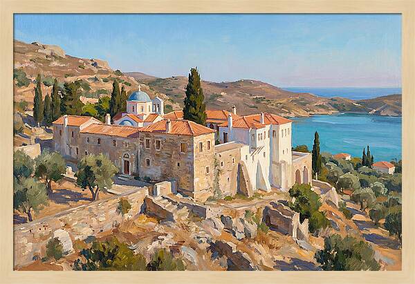 Seaside Serenity Of A Greek Monastery