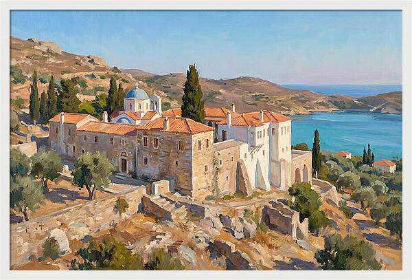 Seaside Serenity Of A Greek Monastery