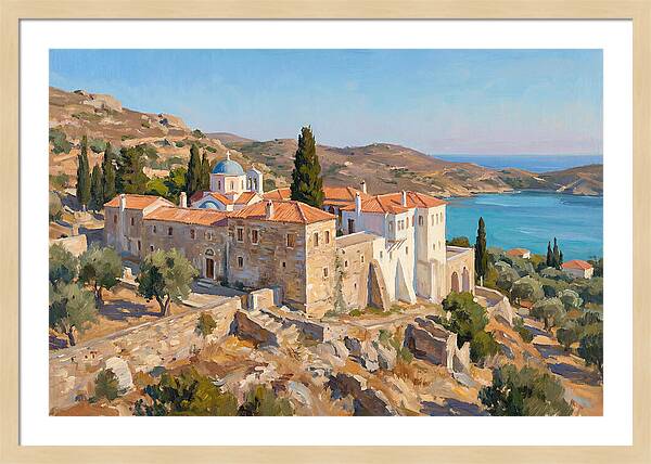 Seaside Serenity Of A Greek Monastery
