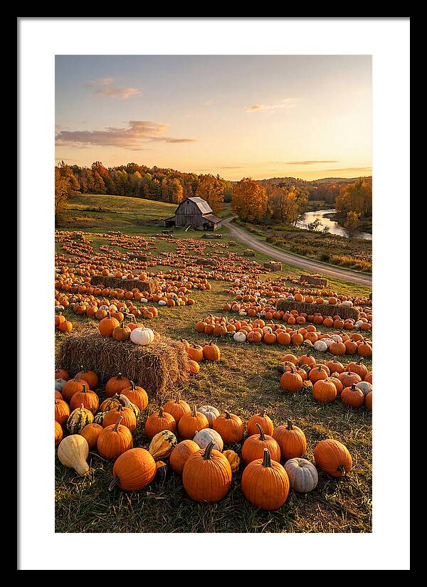 Seasonal Harvest Of Pumpkins