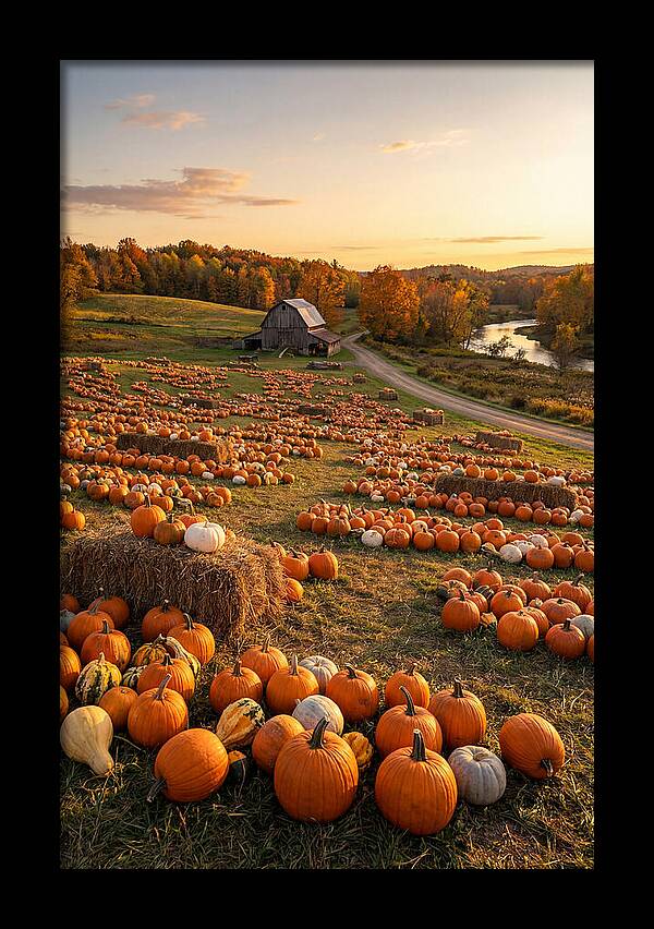 Seasonal Harvest Of Pumpkins