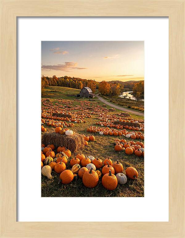Seasonal Harvest Of Pumpkins