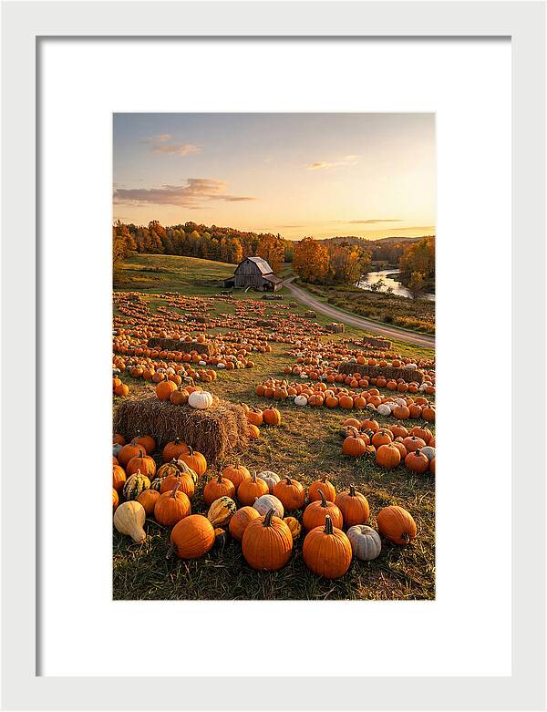 Seasonal Harvest Of Pumpkins