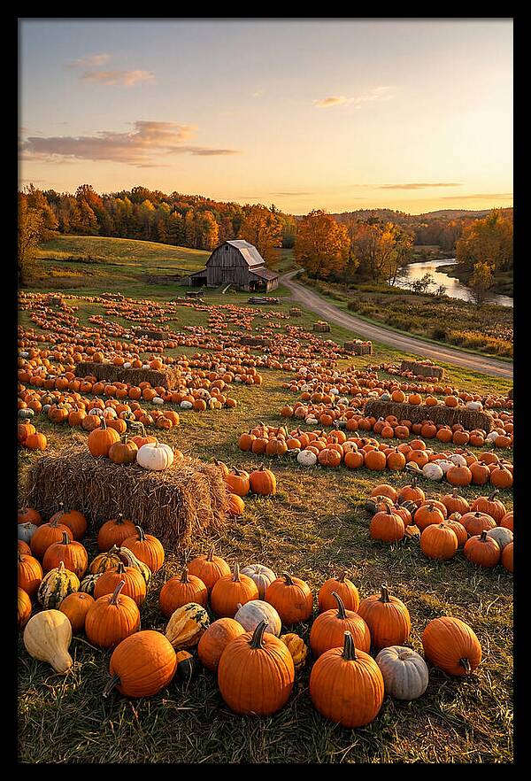 Seasonal Harvest Of Pumpkins