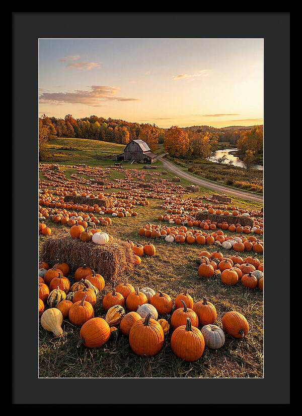 Seasonal Harvest Of Pumpkins