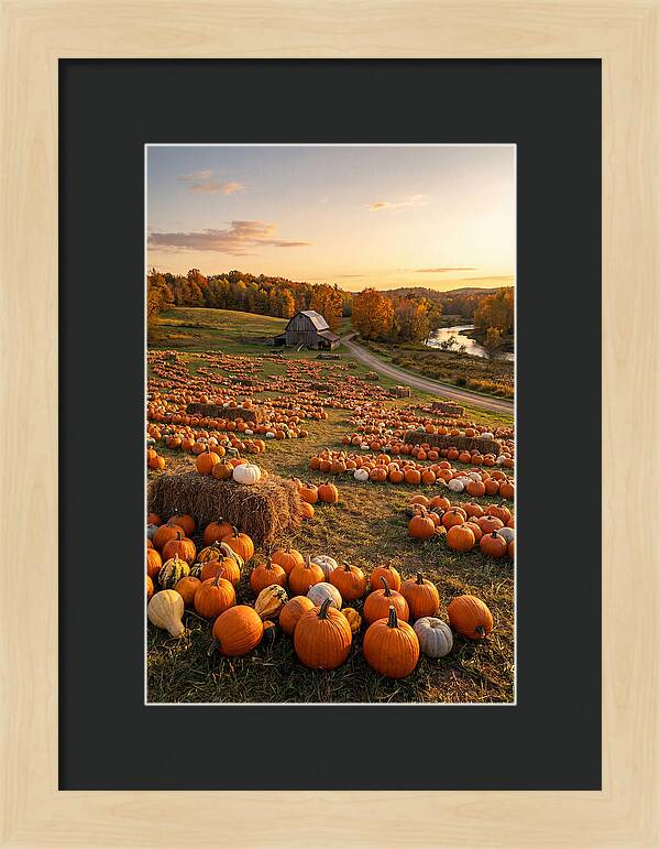 Seasonal Harvest Of Pumpkins