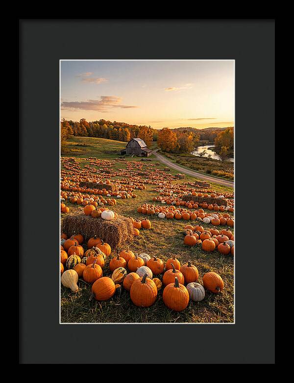 Seasonal Harvest Of Pumpkins
