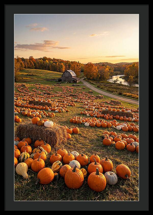 Seasonal Harvest Of Pumpkins